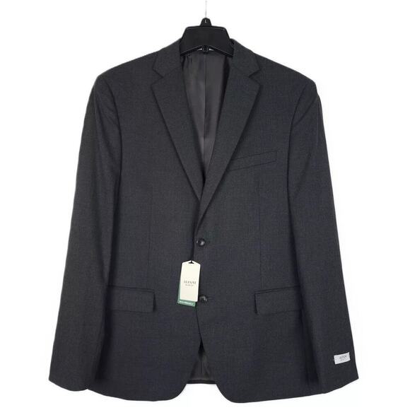 Alfani Men's Slim-Fit Stretch Solid Suit Jacket Charcoal Grey 44L NWT - Picture 1 of 4